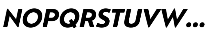 Nourd Bold Italic Font UPPERCASE