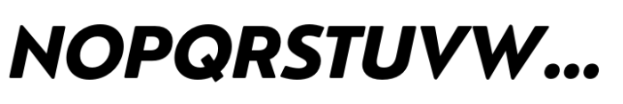 Nourd Extra Bold Italic Font UPPERCASE