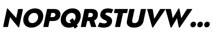Nourd Heavy Italic Font UPPERCASE