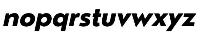Nourd Heavy Italic Font LOWERCASE