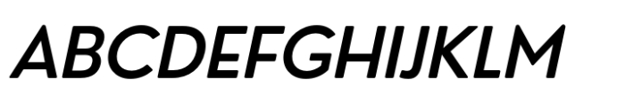 Nourd Medium Italic Font UPPERCASE