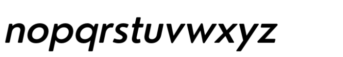 Nourd Medium Italic Font LOWERCASE
