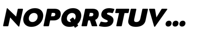 Nourd Ultra Italic Font UPPERCASE