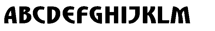 Nouveau 21 Black Font UPPERCASE