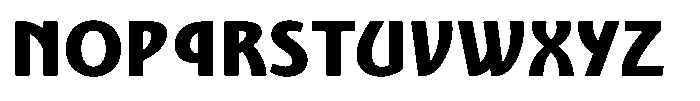 Nouveau 21 Black Font UPPERCASE
