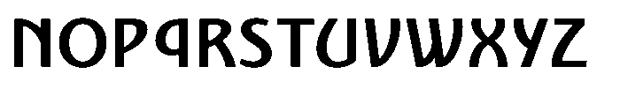 Nouveau 21 Bold Font UPPERCASE