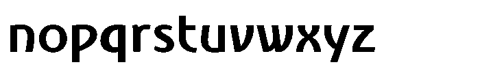 Nouveau 21 Bold Font LOWERCASE