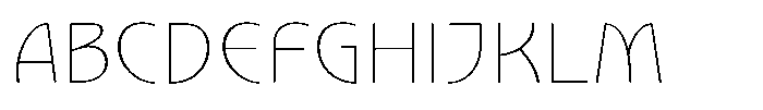 Nouveau 21 Hair Font UPPERCASE