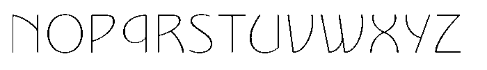 Nouveau 21 Hair Font UPPERCASE
