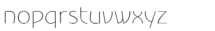 Nouveau 21 Hair Font LOWERCASE
