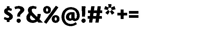 Nouveau 21 Heavy Font OTHER CHARS
