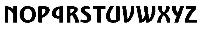 Nouveau 21 Heavy Font UPPERCASE