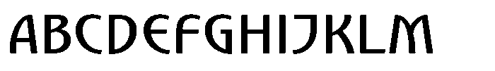 Nouveau 21 Medium Font UPPERCASE