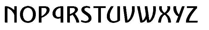 Nouveau 21 Medium Font UPPERCASE