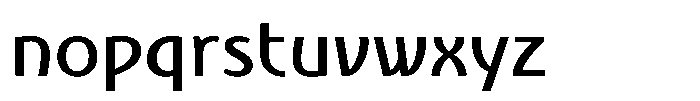 Nouveau 21 Medium Font LOWERCASE