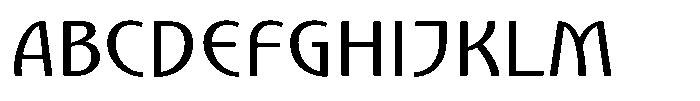 Nouveau 21 Regular Font UPPERCASE