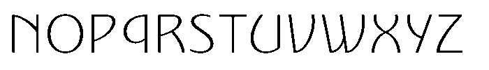 Nouveau 21 Thin Font UPPERCASE