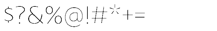 Nouveau 21 Variable Font OTHER CHARS