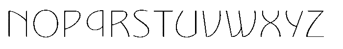 Nouveau 21 Variable Font UPPERCASE