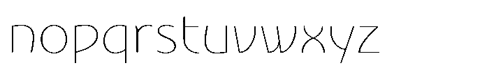 Nouveau 21 Variable Font LOWERCASE