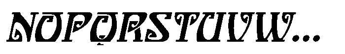 Nouveau Delight JNL Nouveau Delight Oblique JNL Font UPPERCASE