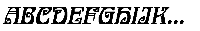 Nouveau Delight JNL Nouveau Delight Oblique JNL FONT