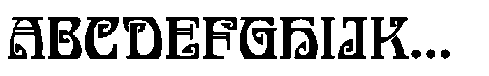 Nouveau Delight JNL Regular Font UPPERCASE