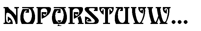 Nouveau Delight JNL Regular Font LOWERCASE
