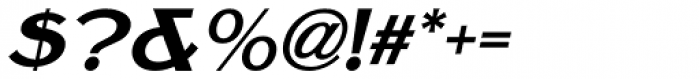 Nouveau Handlettered Oblique Font OTHER CHARS