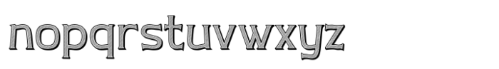 Nouveau Nexus 3D Light Font LOWERCASE