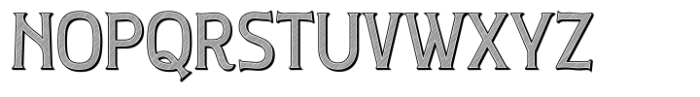 Nouveau Nexus 3D Medium Font UPPERCASE