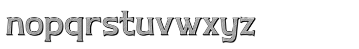 Nouveau Nexus 3D Medium Font LOWERCASE