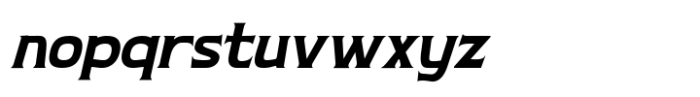 Nouveau Nexus Black Slant Font LOWERCASE