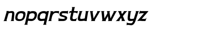 Nouveau Nexus Bold Slant Font LOWERCASE