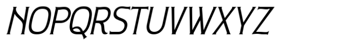 Nouveau Nexus Light Slant Font UPPERCASE