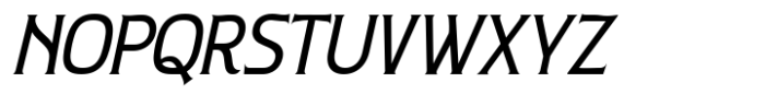 Nouveau Nexus Medium Slant Font UPPERCASE