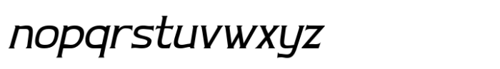 Nouveau Nexus Slant Font LOWERCASE