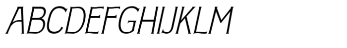 Nouveau Nexus Thin Slant Font UPPERCASE