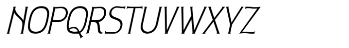 Nouveau Nexus Thin Slant Font UPPERCASE