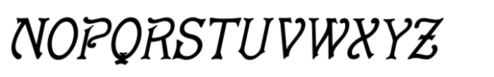 Nouveau Rose Oblique Font LOWERCASE