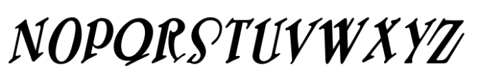 Nouveau Signage JNL Oblique Font LOWERCASE