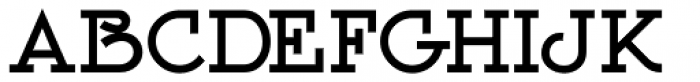 Nouveau Slab Serif JNL Font LOWERCASE