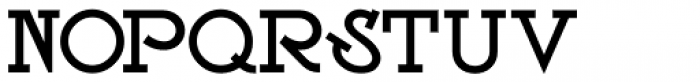 Nouveau Slab Serif JNL Font LOWERCASE