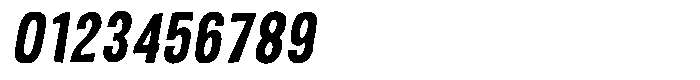 Nova Grid Bold Slant Font OTHER CHARS