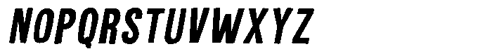 Nova Grid Bold Slant Font LOWERCASE