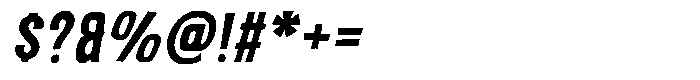 Nova Grid Extra Bold Slant Regular Font OTHER CHARS