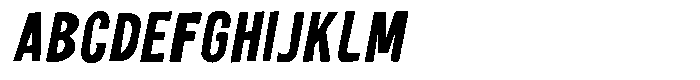 Nova Grid Extra Bold Slant Regular FONT