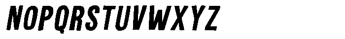 Nova Grid Extra Bold Slant Regular Font LOWERCASE