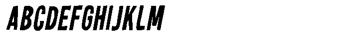 Nova Grid Slant Font UPPERCASE