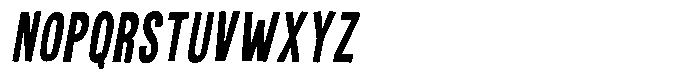 Nova Grid Slant Font LOWERCASE